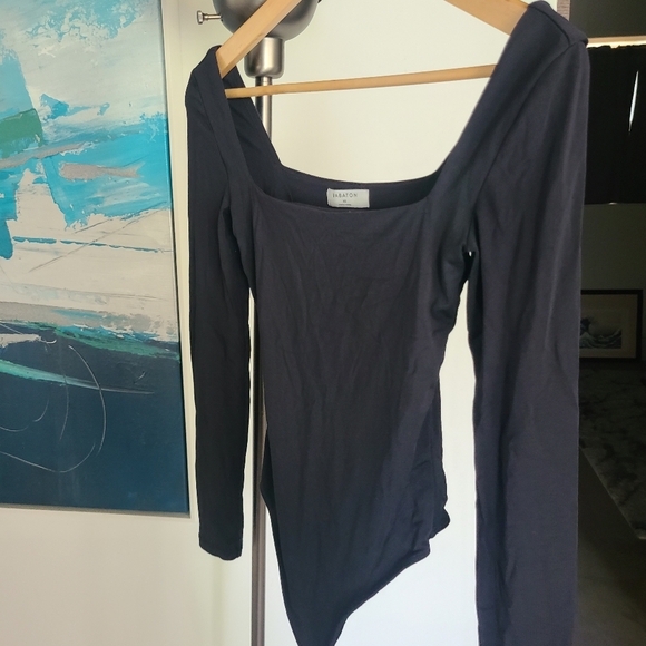 🖤 Aritzia square neck black body suit XS 🖤 - Picture 2 of 2